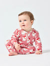 Mary Square | Santa Baby | Christmas Pajamas | Baby Onesie | Red