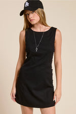 Calypso O-Ring Mini Dress | Black