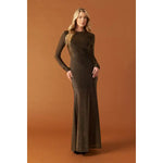 Mermaid Maxi Dress | Chocolate Brown