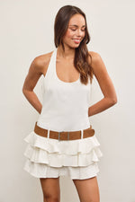Bay Breeze Halter Dress | White