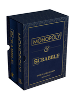 Vintage Bookshelf Edition, Scrabble & Monopoly Indigo 2-Pack