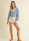 Latte Leather Skort | Cream