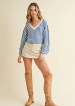 Latte Leather Skort | Cream