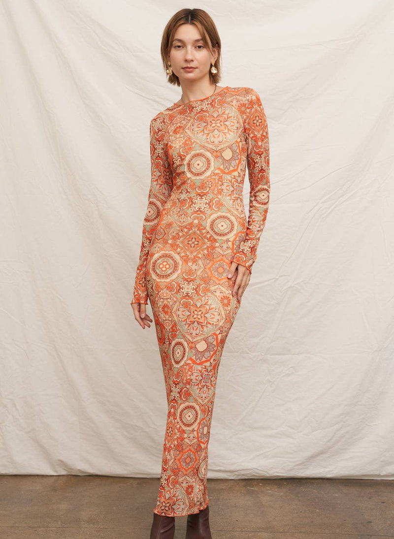 Golden Hour Maxi Dress | Boho Print