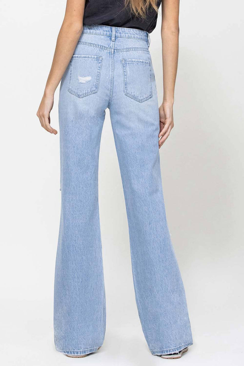 90s Vintage Super High-Rise Flare Jean
