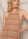 Sunset Sorbet Halter Dress | Crochet Maxi