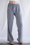 Sideline Gingham Pants | Navy