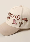 Cowboy Hat Trucker Hat | Beige