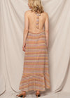 Sunset Sorbet Halter Dress | Crochet Maxi