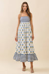 Coastal Bloom Dress | Blue Floral