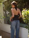 Rodeo Romance Halter Top | Black