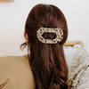 TELETIES - Blonde Tortoise Flat Round Hair Clip