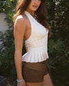 Rodeo Romance Halter Top | Cream