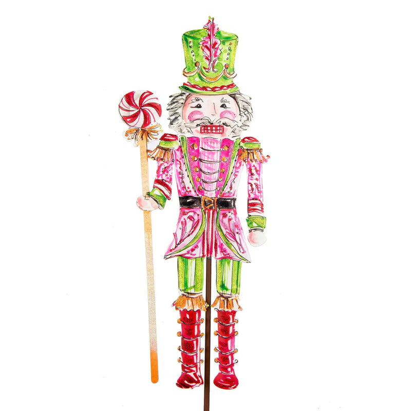 Metal Nutcracker Stake | Pink