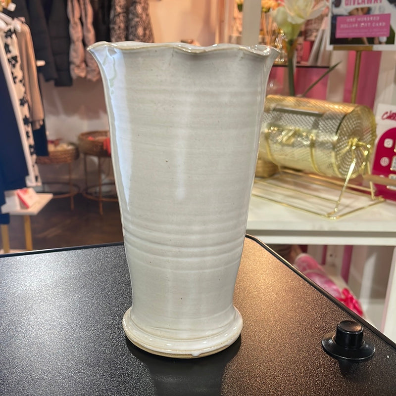 Handmade Fingerprint Pottery Vase #2 (small) 15-002-06