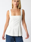 Meadow Breeze Eyelet Top | White