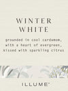 Winter White | Large Baltic Glass Candle