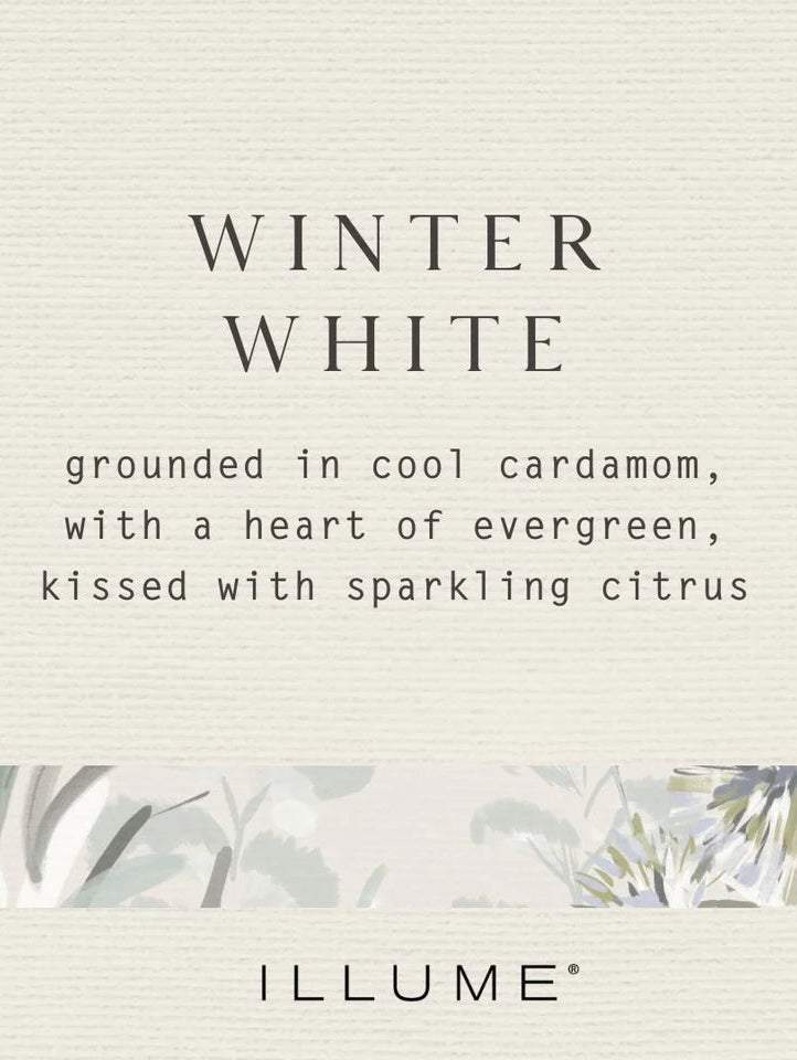 Winter White | Large Baltic Glass Candle