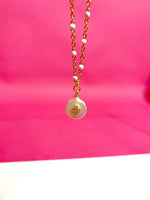 Mini Cross & Pearl necklace by Taylor Shaye