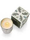Illume Balsam & Cedar Small Boxed Crackle Glass Candle