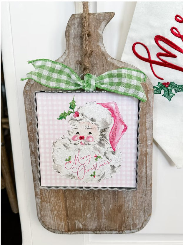 Mini Santa Print | Pink