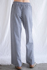 Sideline Gingham Pants | Navy