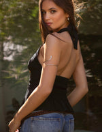 Rodeo Romance Halter Top | Black