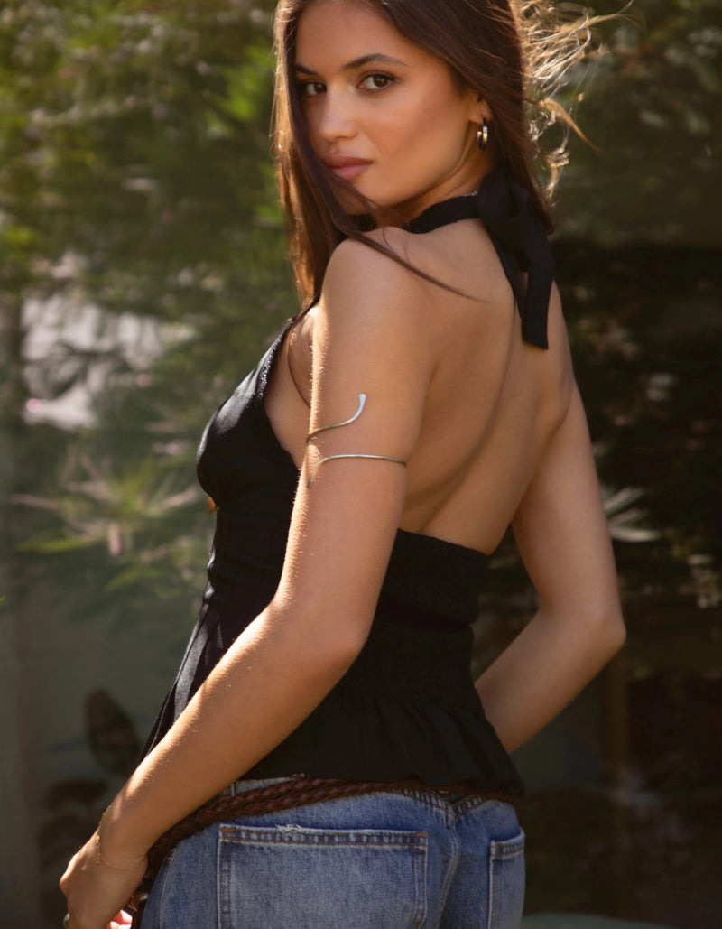 Rodeo Romance Halter Top | Black