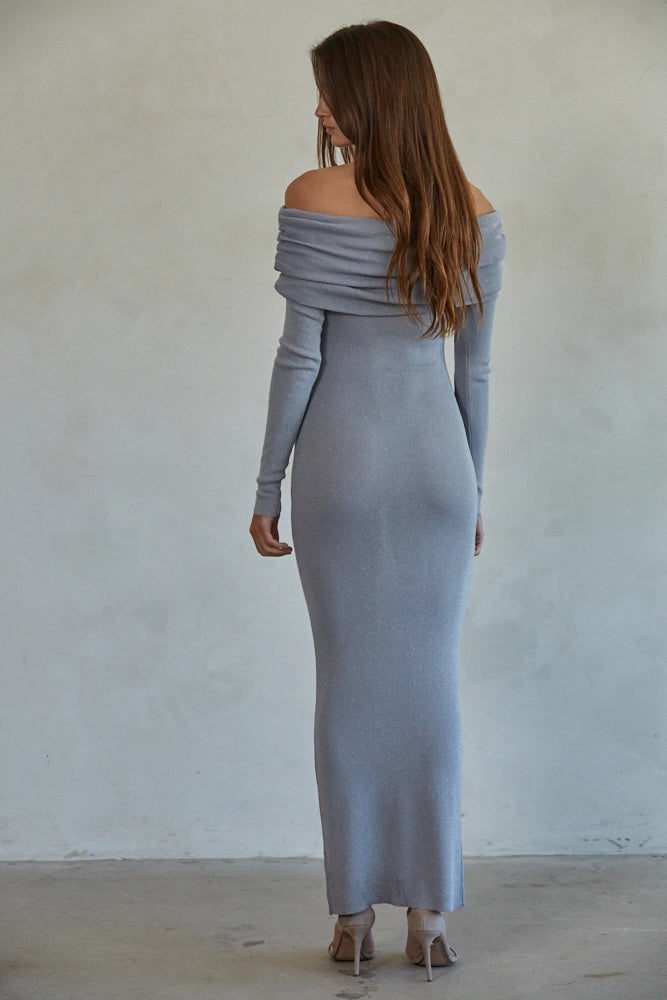 Silver Lining Maxi Dress | Silver
