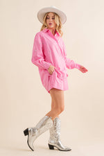 Lana Rhinestone Shorts - Pink