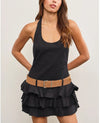 Bluebell Breeze Halter Dress | Black