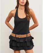 Bluebell Breeze Halter Dress | Black