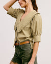 Playful Plaid Blouse | Basil
