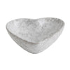Heart Shaped Stoneware Dish | Antique White