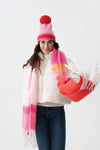 Larisa Scarf | Pink, Orange, White