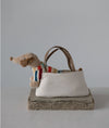 Penelope the Dachshund  in Canvas Carrier