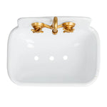 Metal Sink Soap Dish with Faucet | Green, White, Gold