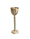 Cast Aluminum Bottle Cooler, Gold Finish, KD