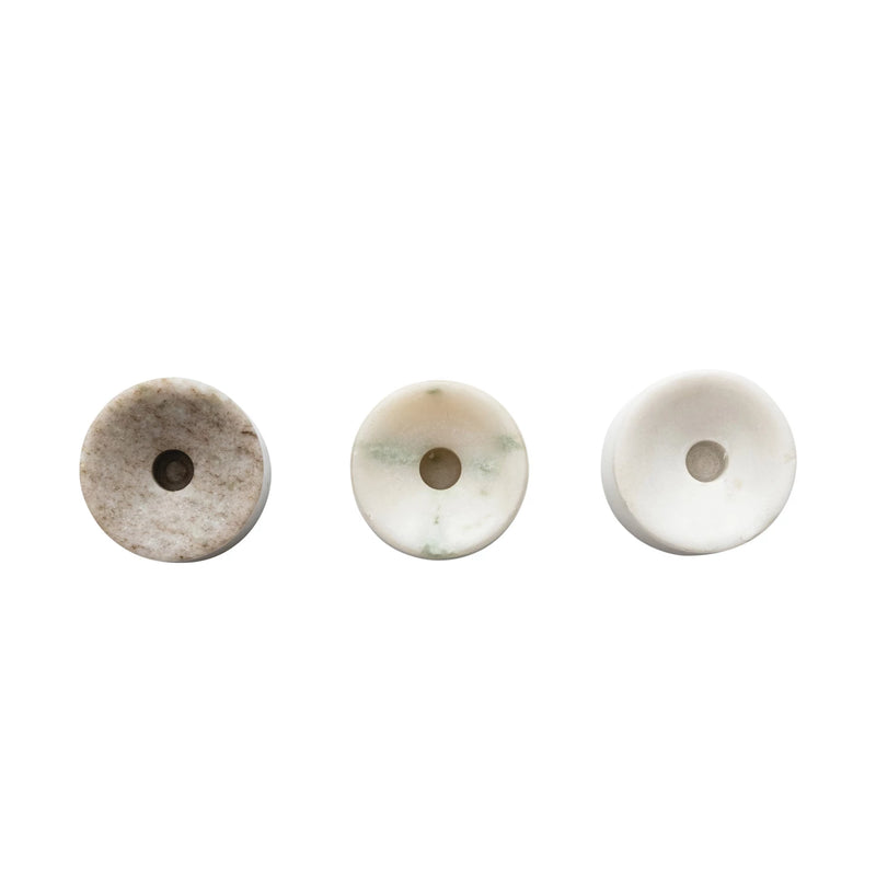 Marble Taper Holder for .25 Inch Taper | Natural Stone