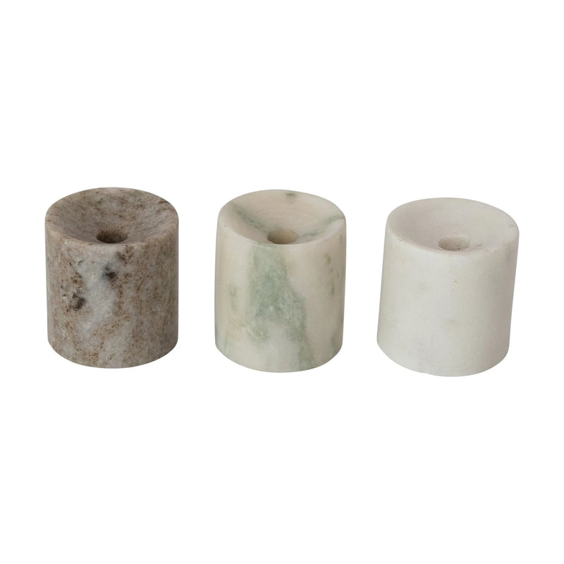 Marble Taper Holder for .25 Inch Taper | Natural Stone