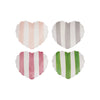 Striped Heart Dish | Hand-Painted Stoneware | 4 Colors