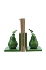 Perfect Pear Bookends | Green | Set of 2