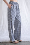 Sideline Gingham Pants | Navy