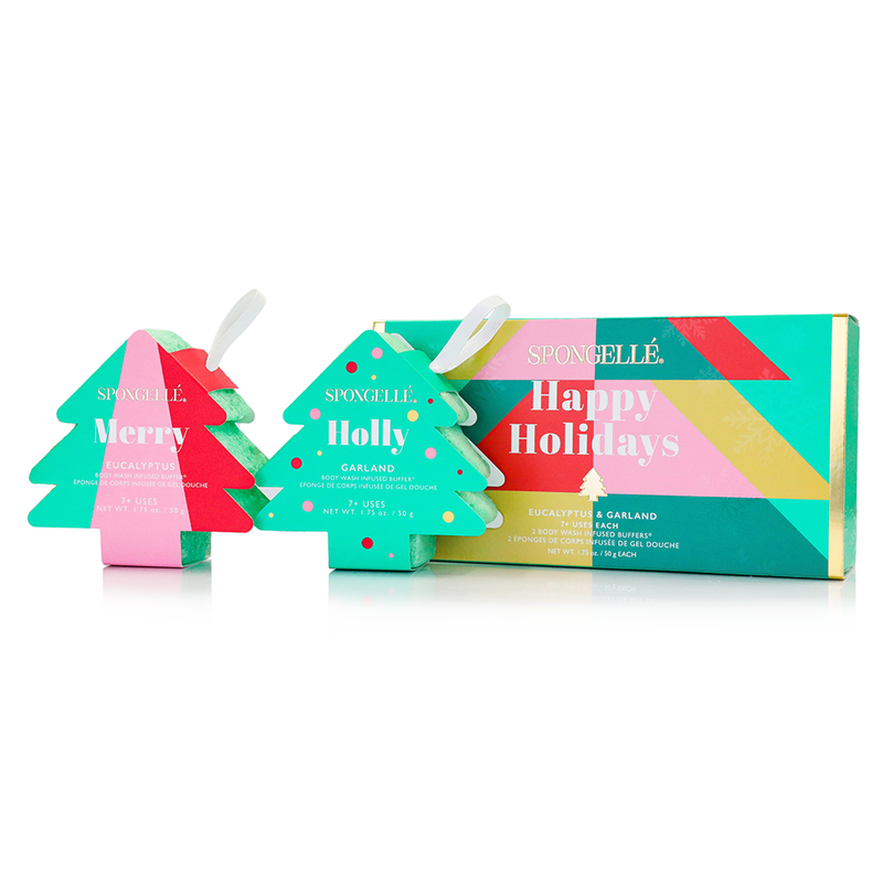 Spongellé - Happy Holidays Holiday Tree Gift Set 