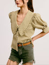 Playful Plaid Blouse | Basil