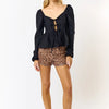 Sequin Leopard Shorts