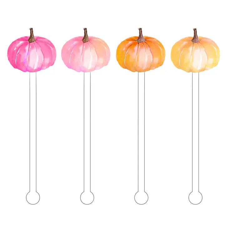 Cami Monet Acrylic Stir Sticks | Ombre Pumpkins