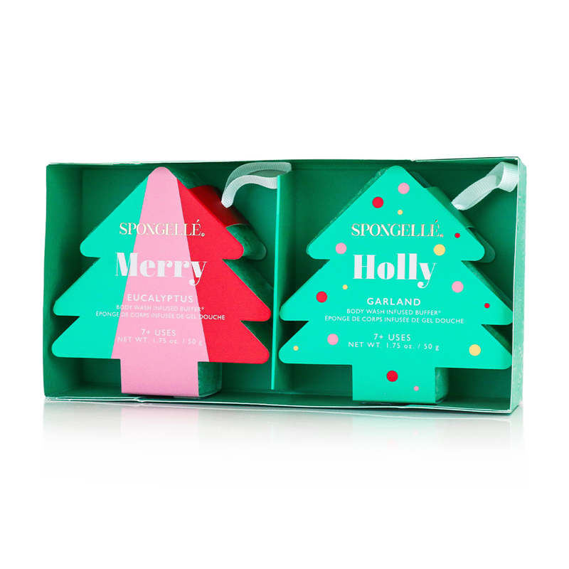 Spongellé - Happy Holidays Holiday Tree Gift Set 