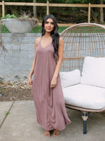Butter Knit Maxi Dress - Marsala