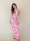Can’t Hardly Wait Floral Dress - Cream & Red